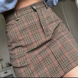 Brandy Melville John Galt Plaid Mini Skirt